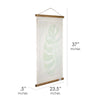 Leaf Scroll Tapestry with Rope Wall Art